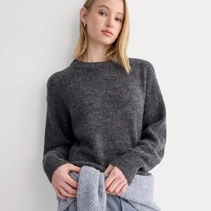 Everlane Alpaca Crew Sweater Size Small In Gray